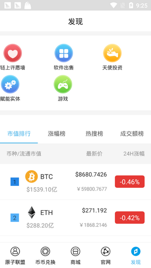 原子币软件亮点