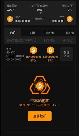 中本聪挖矿btcs亮点