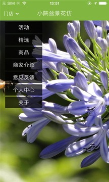 小院盆景花仿