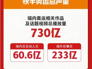 快手“领跑”奥运短视频元年 平台奥运内容总播放量达730亿
