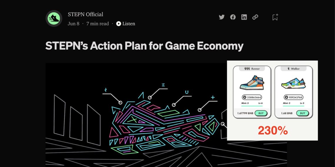 STEPN更新经济模型：GST、GMT双双跳涨 BNB链跑鞋翻倍
