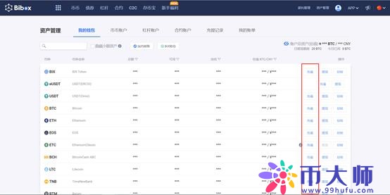 Bibox交易平台如何进行充值与提现？