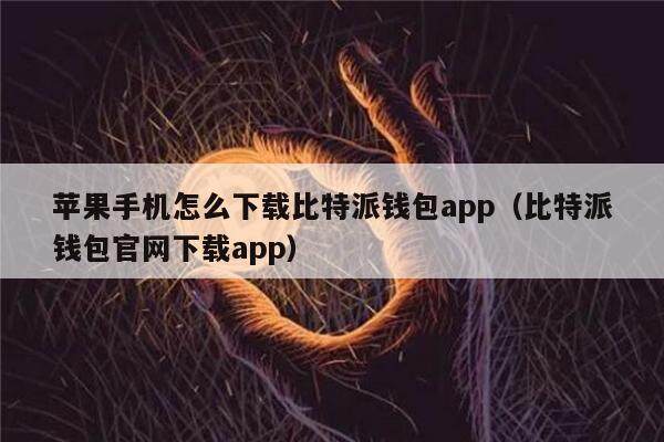 苹果手机怎么下载比特派钱包app（比特派钱包官网下载app）-第1张图片-欧意下载
