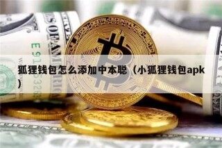 狐狸钱包怎么添加中本聪（小狐狸钱包apk）