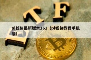 pi钱包最新版本161（pi钱包教程手机版）