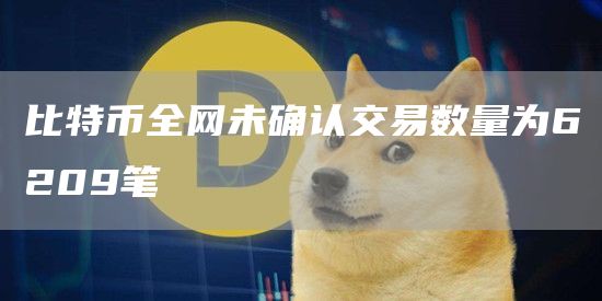 比特币全网未确认交易数量为6209笔1