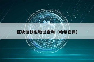 区块链钱包地址查询（哈希官网）