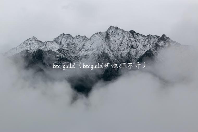 btc guild（btcguild矿池打不开）-第1张图片-欧意下载