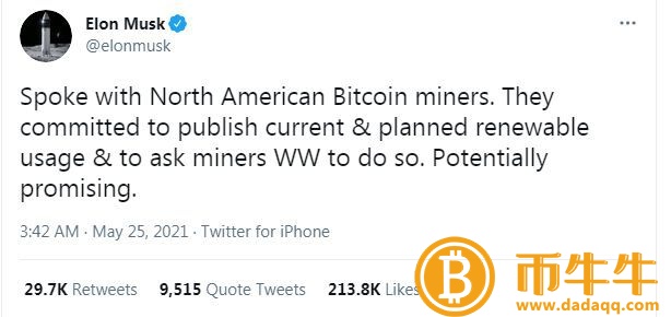 与比特币矿讨论可再生能源 BTC一度弹到近4万美元-第3张图片-欧意下载