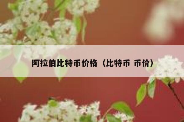 阿拉伯比特币价格（比特币 币价）-第1张图片-欧意下载