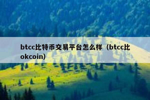 btcc比特币交易平台怎么样（btcc比okcoin）-第1张图片-欧意下载