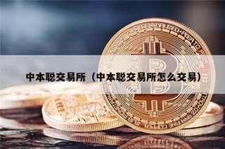 中本聪交易平台（中本聪交易平台怎么交易）