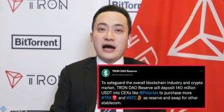 孙宇晨旗下波场联合储备向交易平台灌入1.4亿枚USDT，并预备再购入TR和BTC