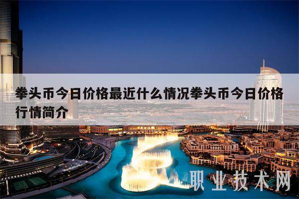拳头币今日价格最近什么情况拳头币今日价格行情简介-第1张图片-欧意下载