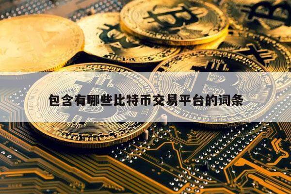包含有哪些比特币交易平台的词条-第1张图片-欧意下载