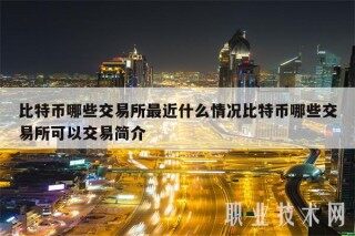 比特币哪些交易平台最近什么情况比特币哪些交易平台可以交易简介