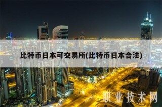 比特币日本可交易平台(比特币日本合法)