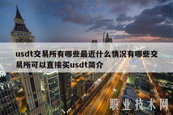 usdt交易平台有哪些最近什么情况有哪些交易平台可以直接买usdt简介-第1张图片-欧意下载