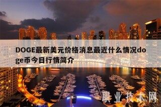 DOG最新美元价格消息最近什么情况dog币今日行情简介